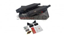 Royal Enfield Super Meteor 650 Red Rooster Astral Pro Exhaust Silencer Black
